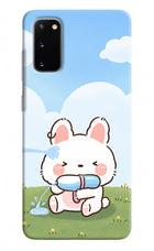 Bunny Treat Samsung S20 Hard Case Back Cover by Casekaro