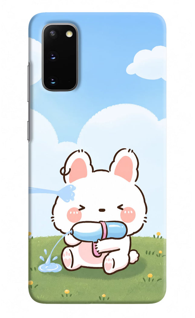 Bunny Treat Samsung S20 Hard Case Back Cover by Casekaro