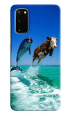 Dolphin vs Cow Samsung S20 Hard Case Back Cover by Casekaro