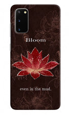 Bloom Samsung S20 Hard Case Back Cover by Casekaro