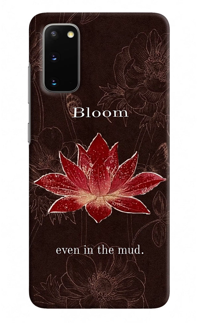 Bloom Samsung S20 Hard Case Back Cover by Casekaro