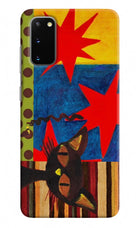 Pop Cat Samsung S20 Hard Case Back Cover by Casekaro
