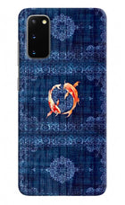 Koi Blue Samsung S20 Hard Case Back Cover by Casekaro