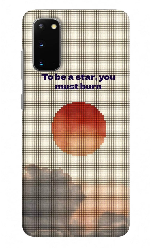 Pixel Sun Samsung S20 Hard Case Back Cover by Casekaro