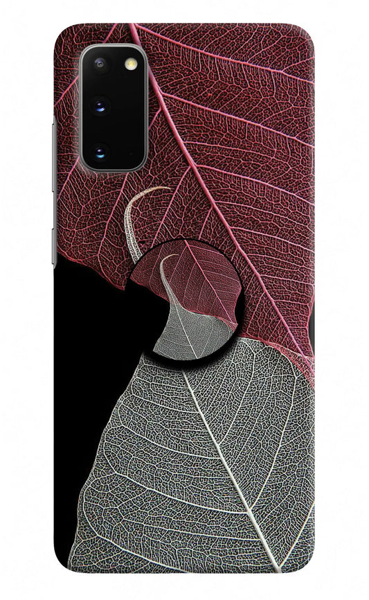 Leaf Pattern Samsung S20 Pop Case by Casekaro