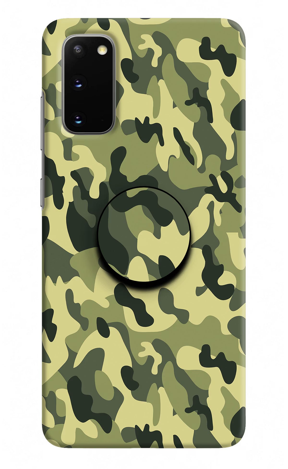 Camouflage Samsung S20 Pop Case by Casekaro
