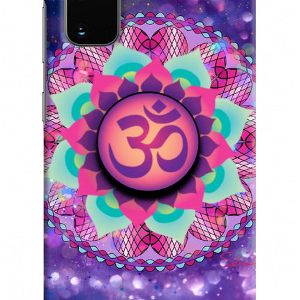 Om Purple Samsung S20 Pop Case by Casekaro