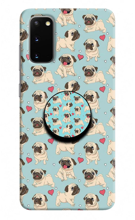 Pug Dog Samsung S20 Pop Case by Casekaro