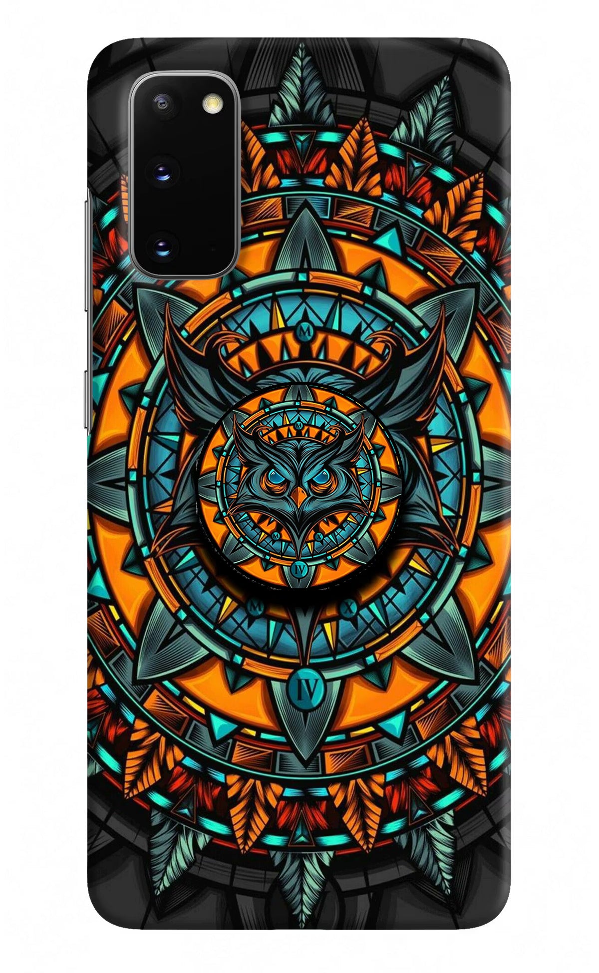 Angry Owl Samsung S20 Pop Case by Casekaro