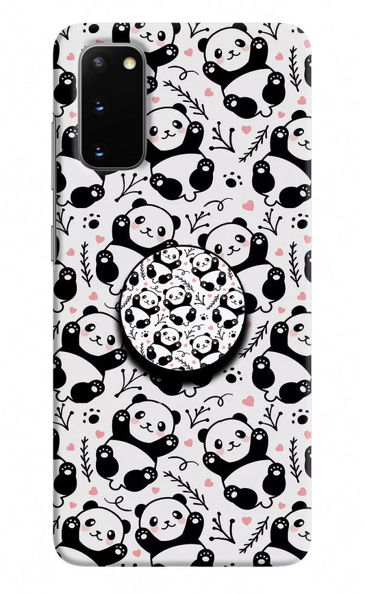 Cute Panda Samsung S20 Pop Case by Casekaro