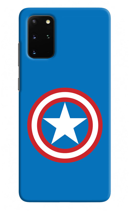 Captain America Logo Samsung S20 Plus Hard Case Back Cover by Casekaro