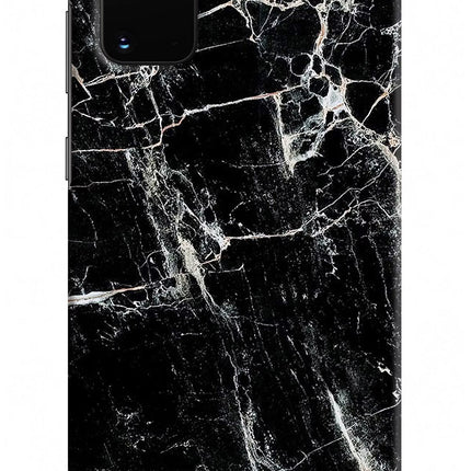 Black Marble Texture Samsung S20 Plus Hard Case Back Cover by Casekaro