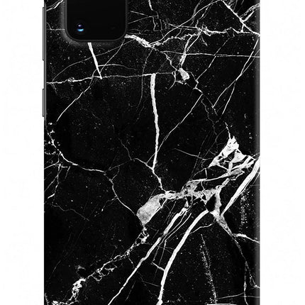 Black Marble Pattern Samsung S20 Plus Hard Case Back Cover by Casekaro