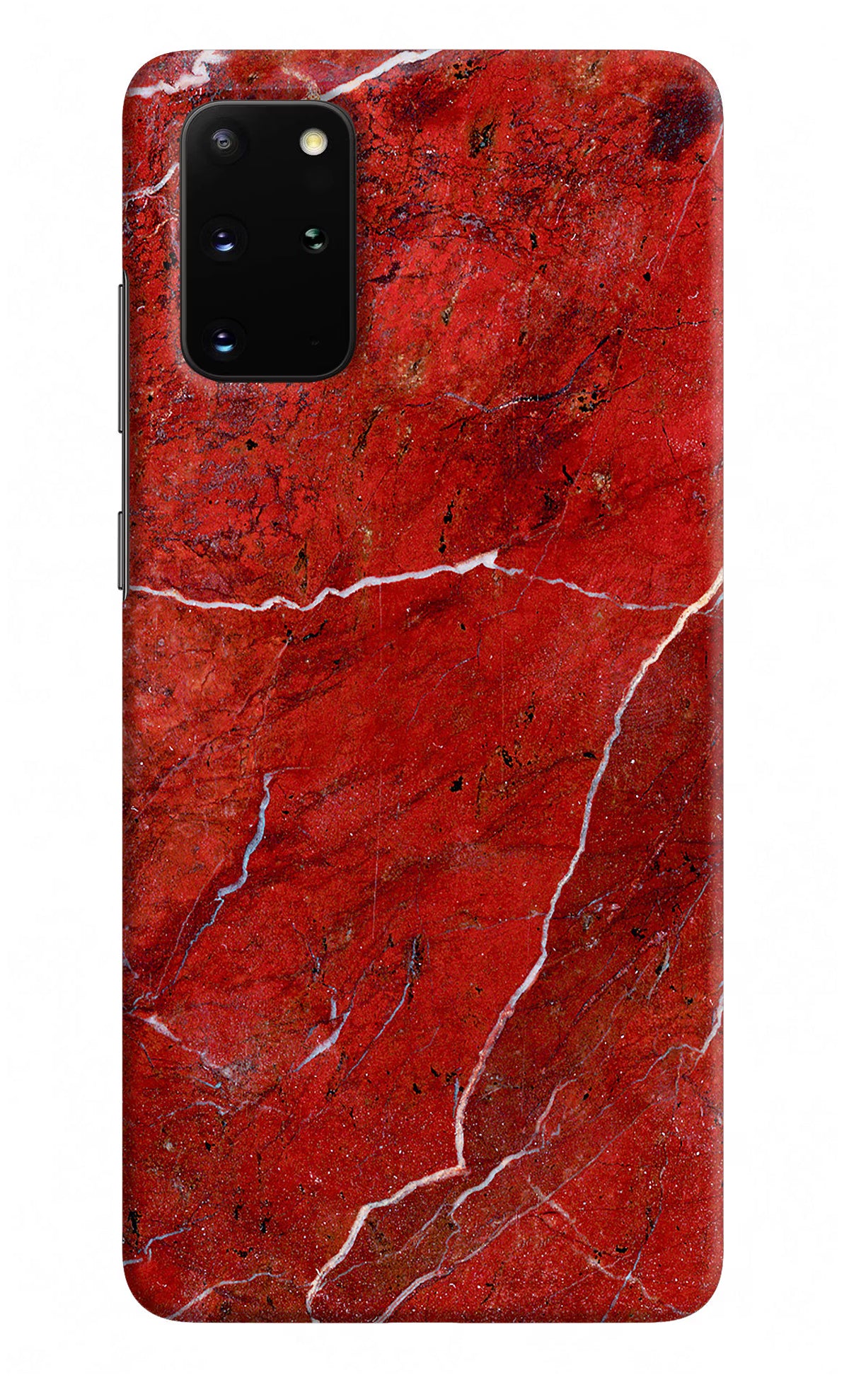 Red Marble Design Samsung S20 Plus Hard Case Back Cover by Casekaro