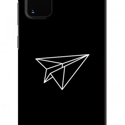 Paper Plane White Samsung S20 Plus Hard Case Back Cover by Casekaro