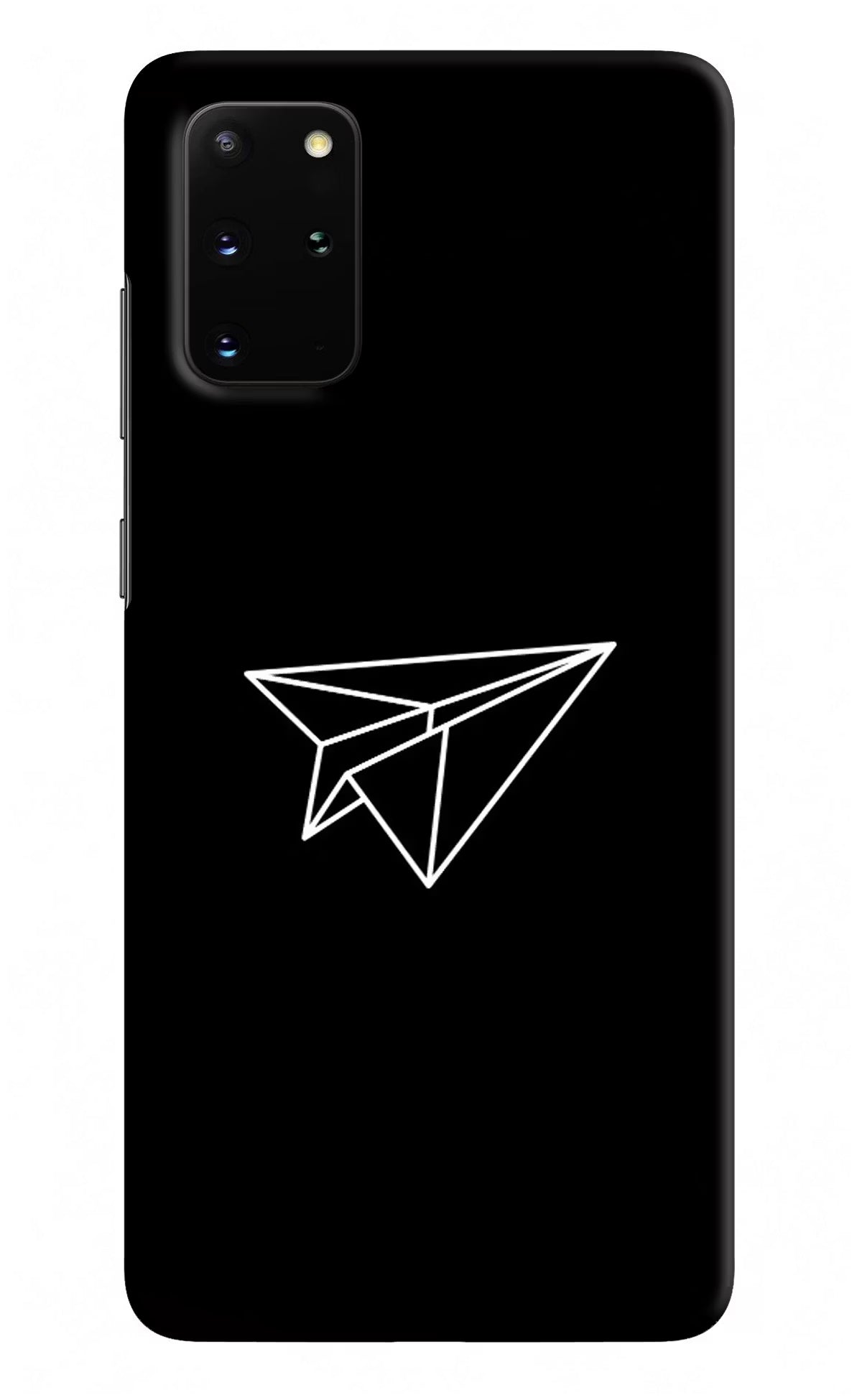 Paper Plane White Samsung S20 Plus Hard Case Back Cover by Casekaro