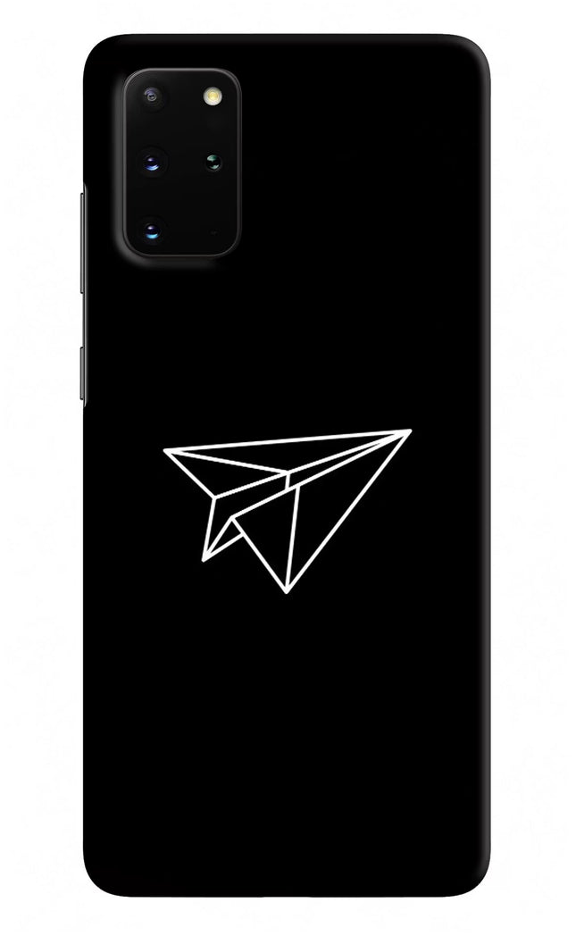 Paper Plane White Samsung S20 Plus Hard Case Back Cover by Casekaro