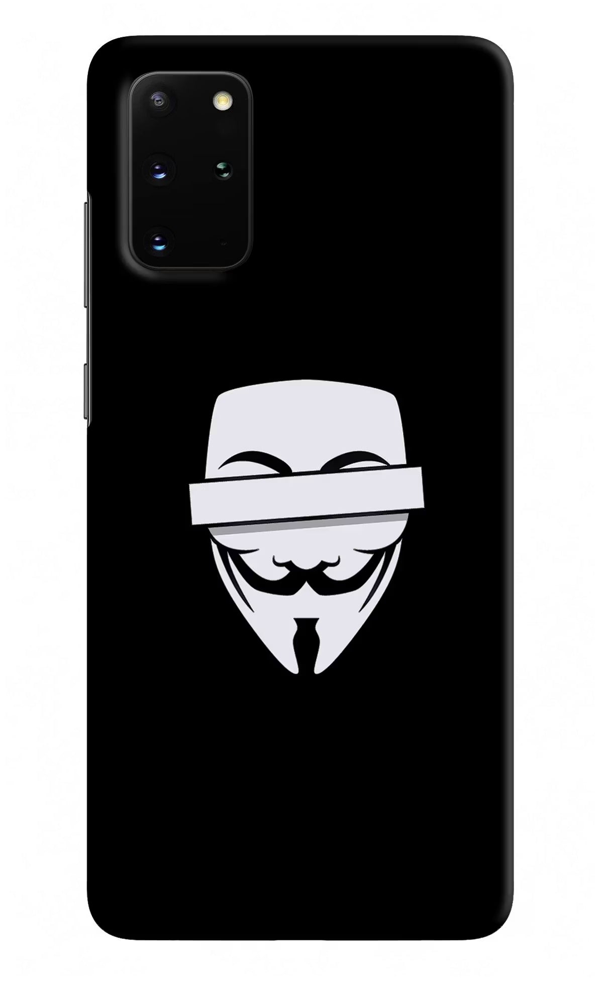 Anonymous Face Samsung S20 Plus Hard Case Back Cover by Casekaro