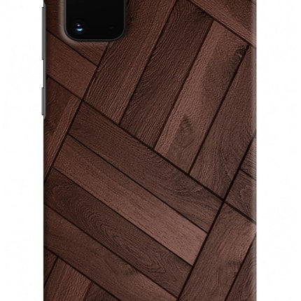 Wooden Texture Design Samsung S20 Plus Hard Case Back Cover by Casekaro