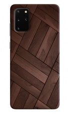 Wooden Texture Design Samsung S20 Plus Hard Case Back Cover by Casekaro