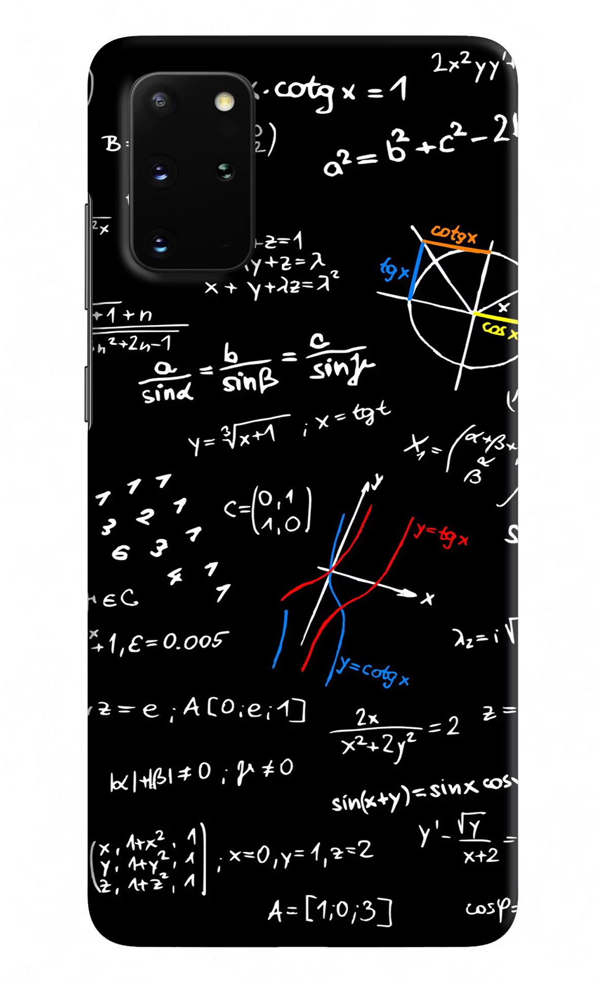 Mathematics Formula Samsung S20 Plus Hard Case Back Cover by Casekaro