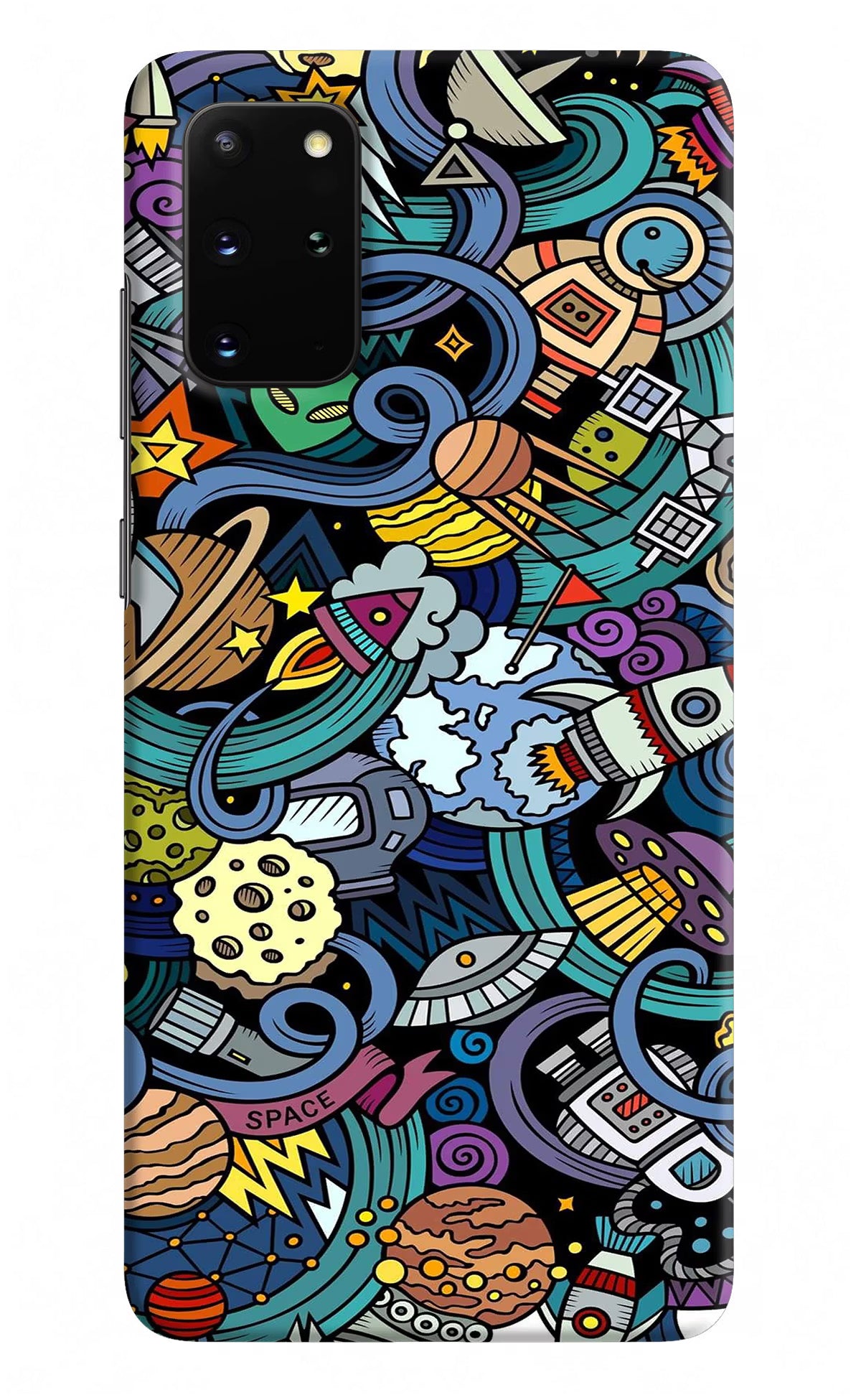 Space Abstract Samsung S20 Plus Hard Case Back Cover by Casekaro