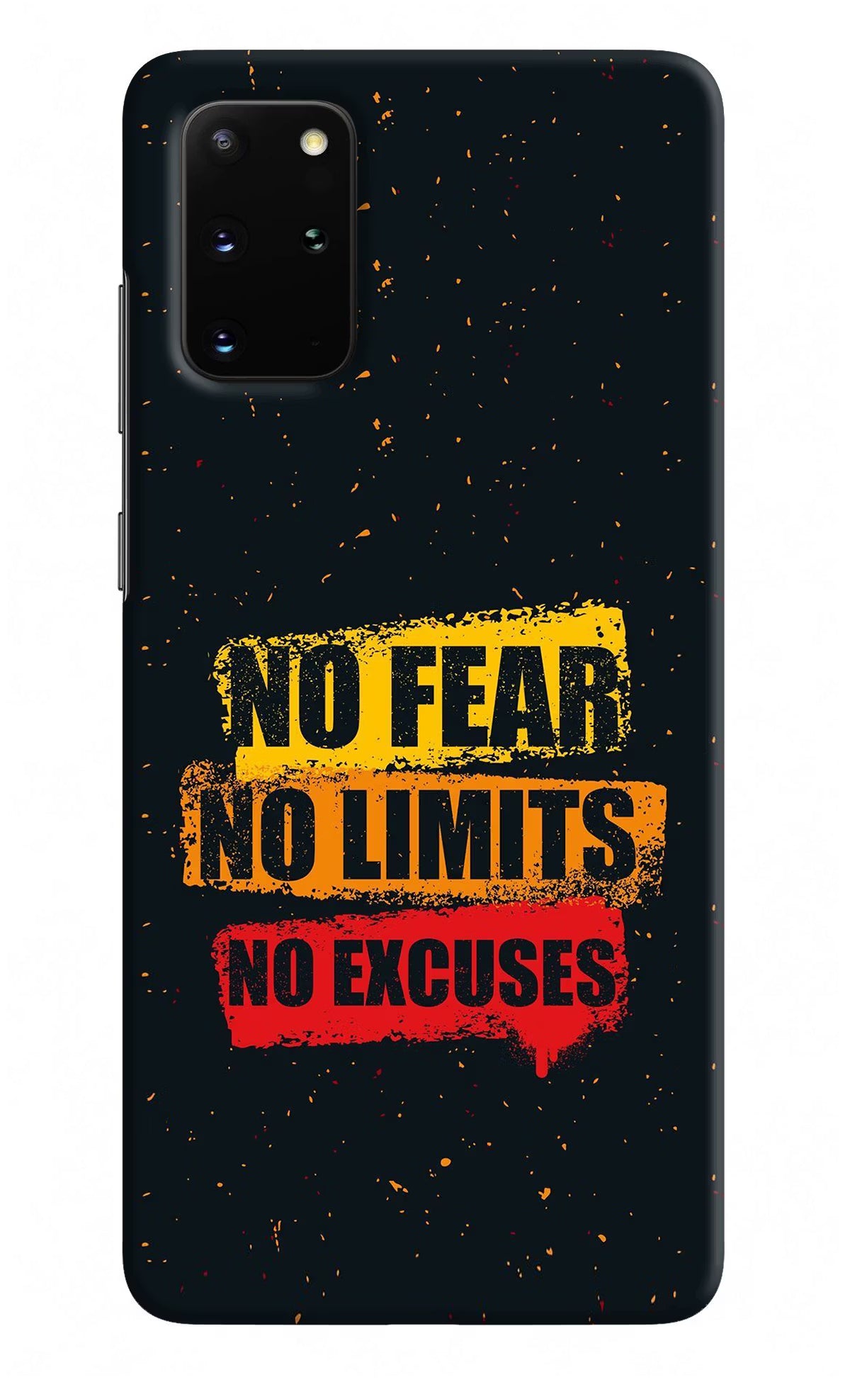 No Fear No Limits No Excuse Samsung S20 Plus Hard Case Back Cover by Casekaro