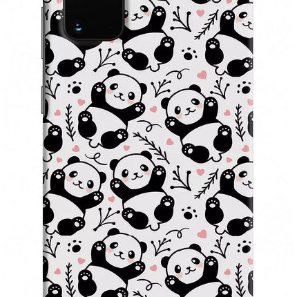 Cute Panda Samsung S20 Plus Hard Case Back Cover by Casekaro