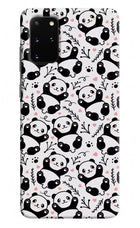 Cute Panda Samsung S20 Plus Hard Case Back Cover by Casekaro