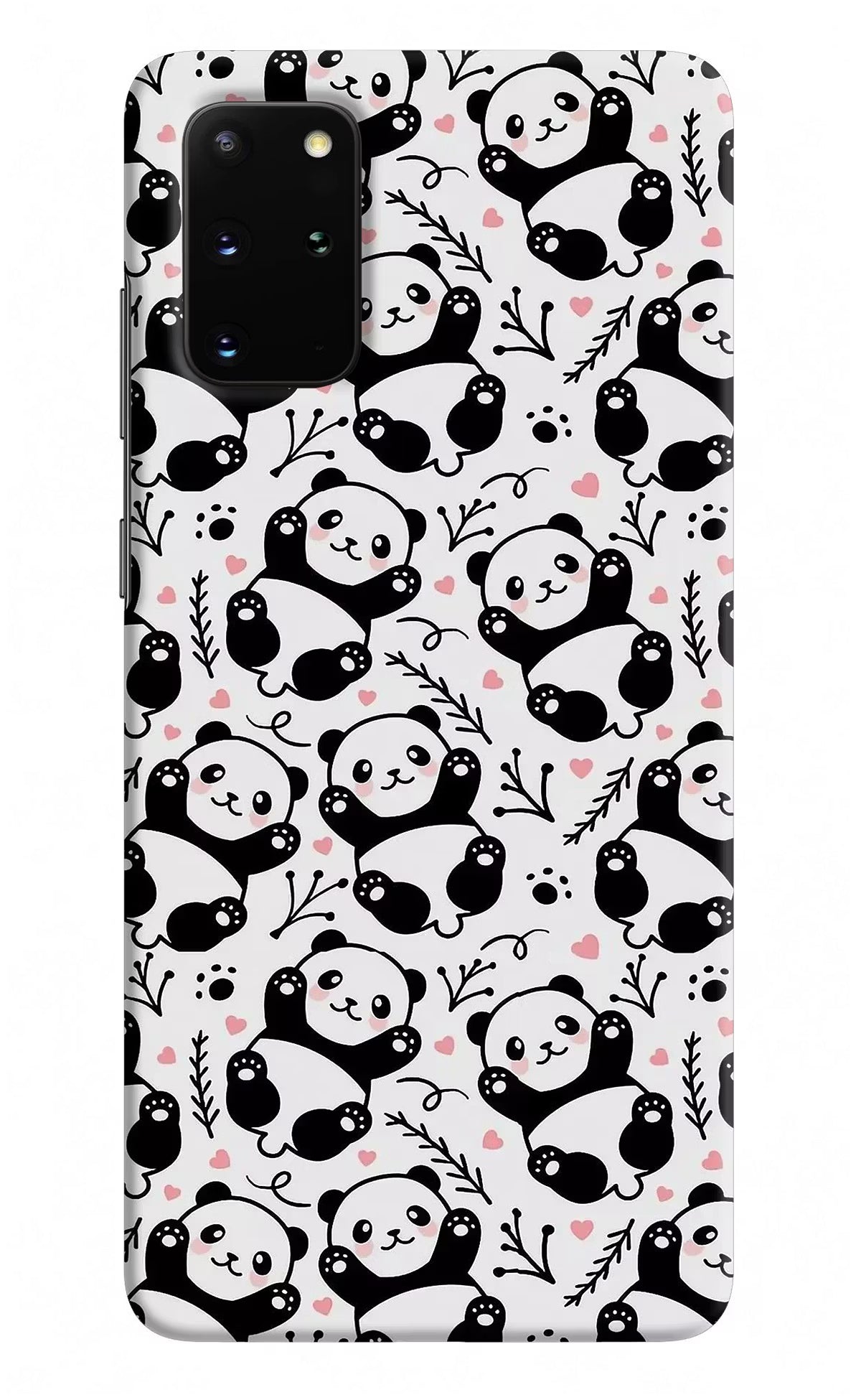 Cute Panda Samsung S20 Plus Hard Case Back Cover by Casekaro