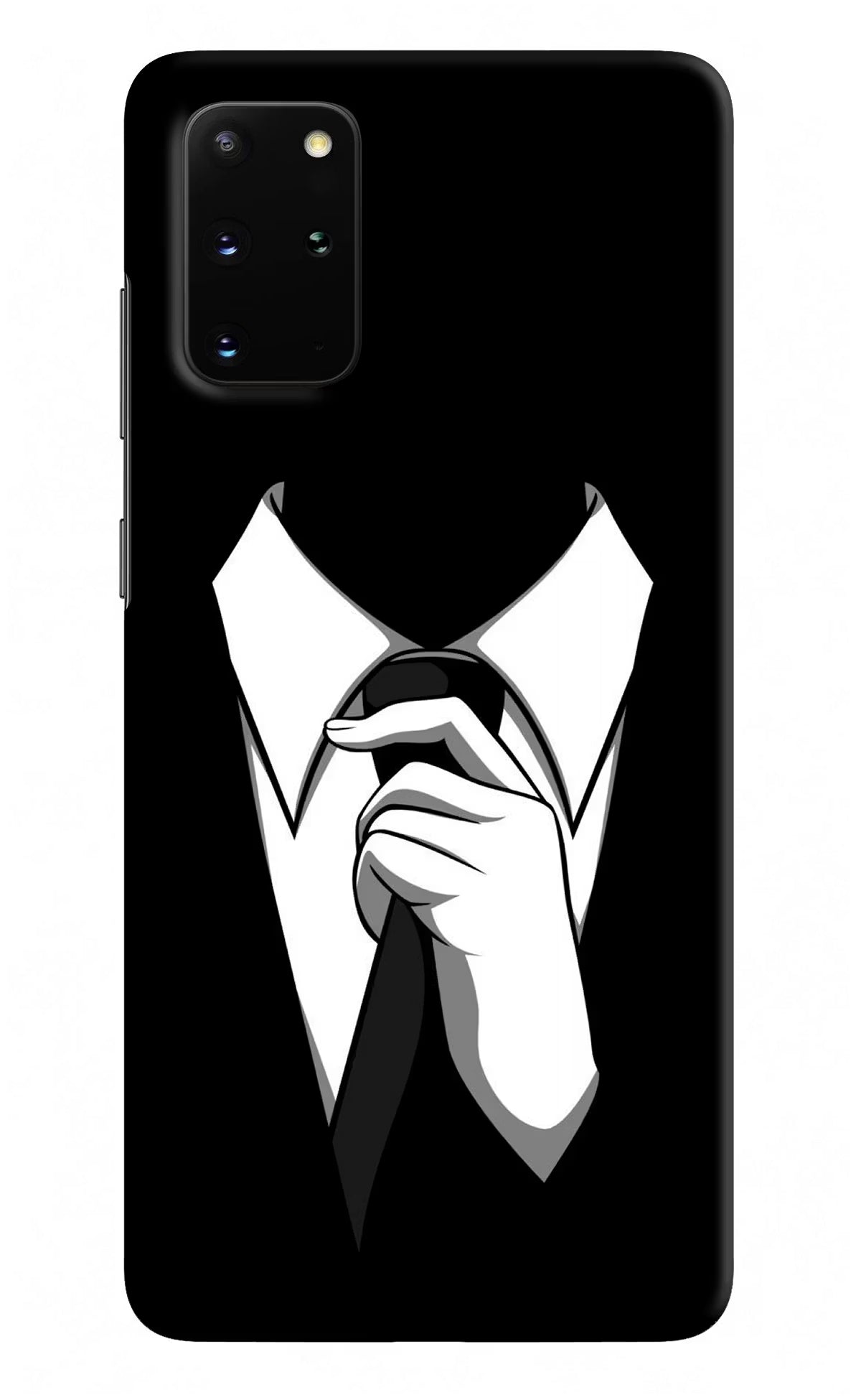 Black Tie Samsung S20 Plus Hard Case Back Cover by Casekaro