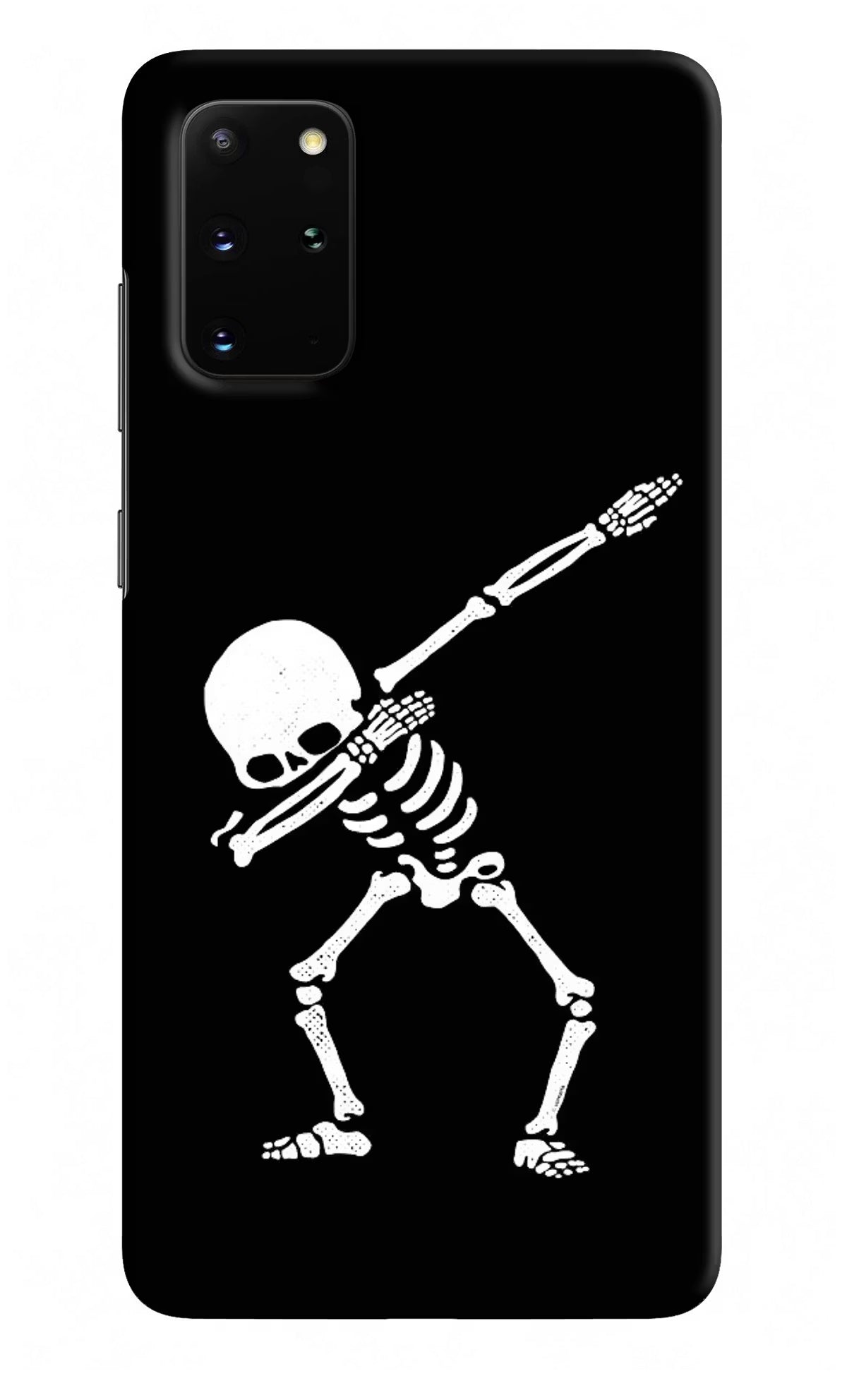 Dabbing Skeleton Art Samsung S20 Plus Hard Case Back Cover by Casekaro