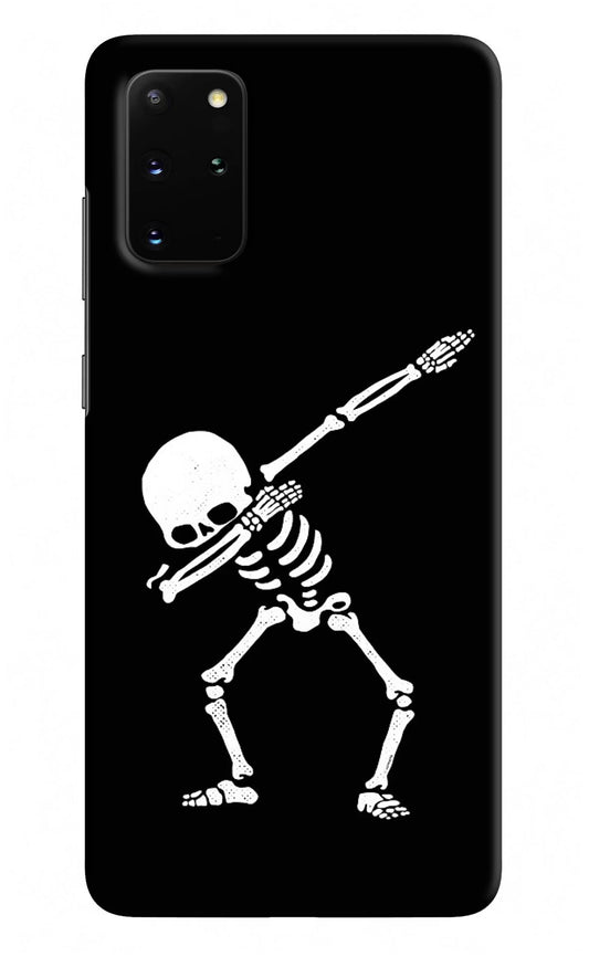 Dabbing Skeleton Art Samsung S20 Plus Hard Case Back Cover by Casekaro