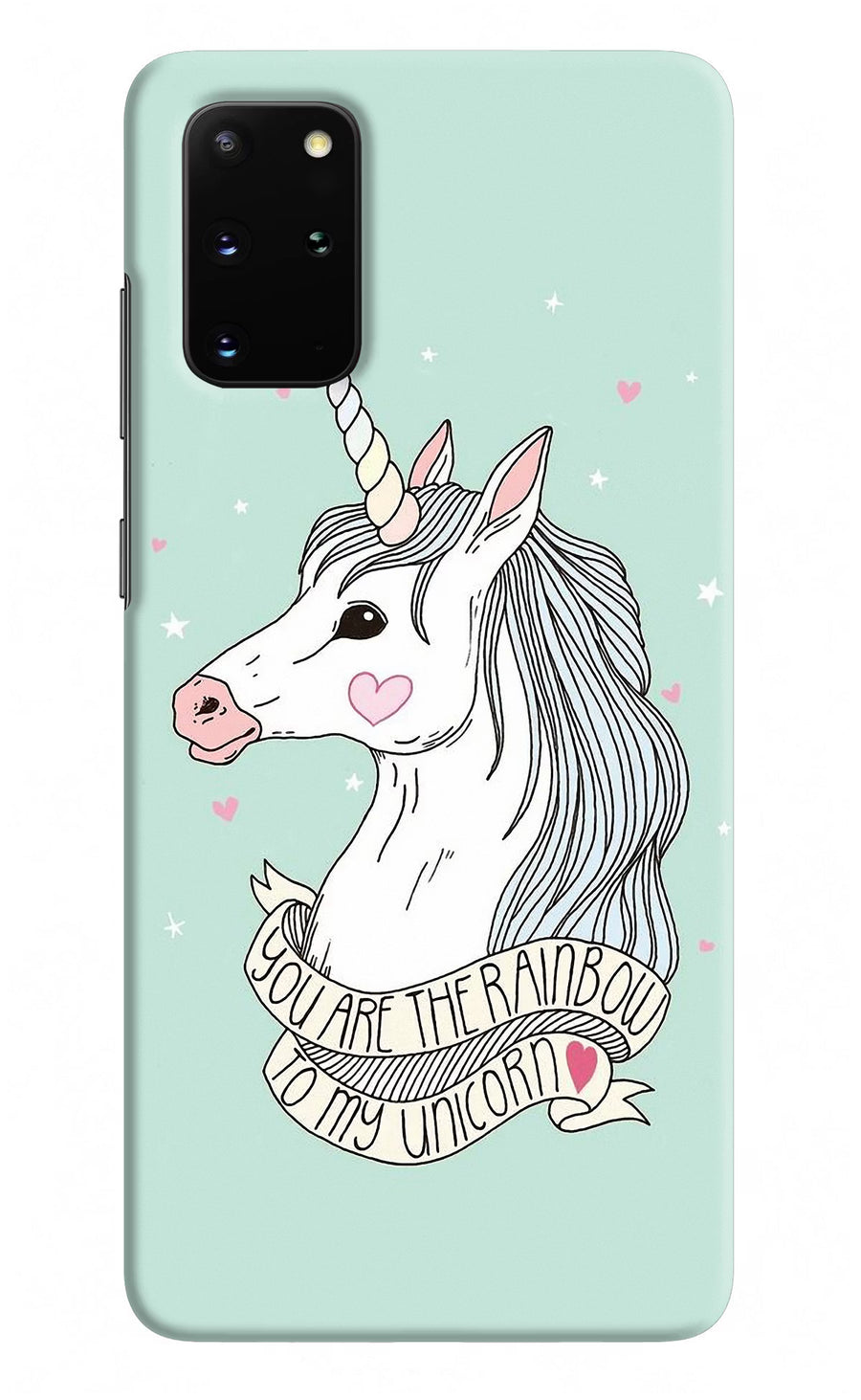 Unicorn Wallpaper Samsung S20 Plus Back Cover, Hard case