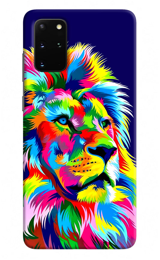 Vector Art Lion Samsung S20 Plus Hard Case Back Cover by Casekaro