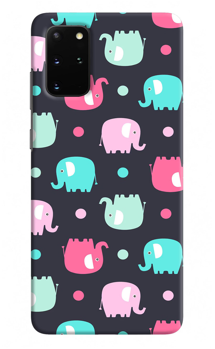 Elephants Samsung S20 Plus Back Cover, Hard case