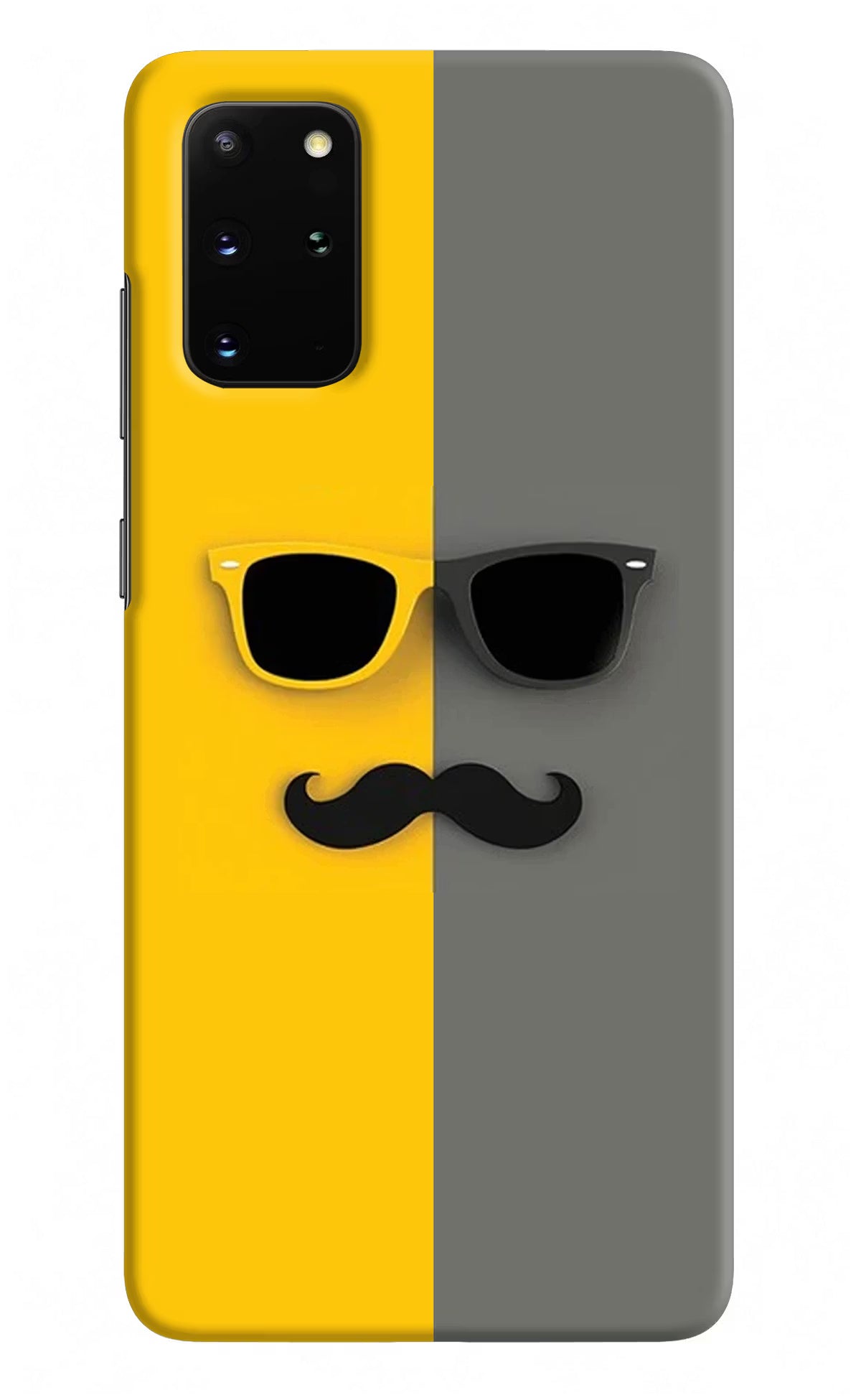 Sunglasses with Mustache Samsung S20 Plus Hard Case Back Cover by Casekaro