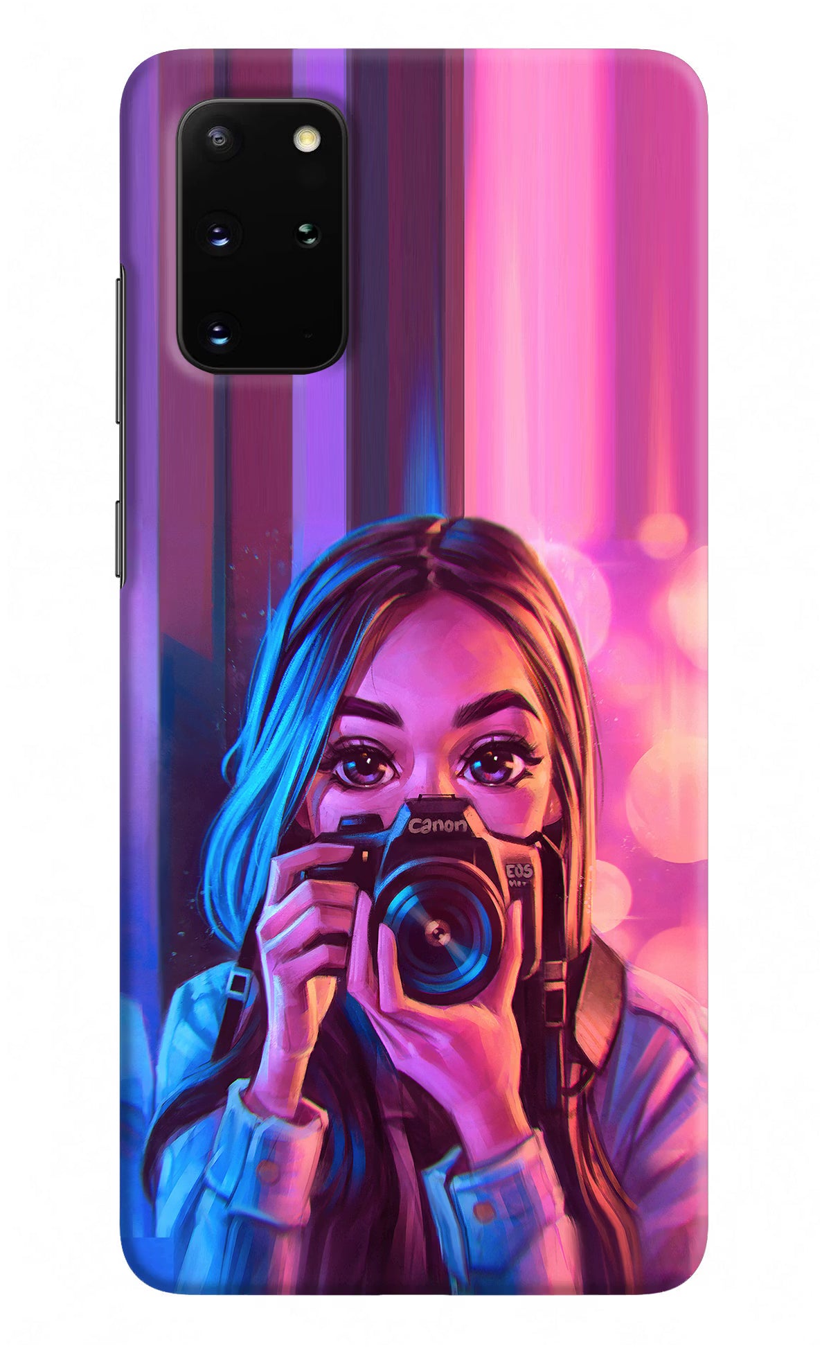 Girl Photographer Samsung S20 Plus Hard Case Back Cover by Casekaro