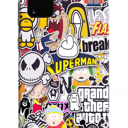 Sticker Bomb Samsung S20 Plus Hard Case Back Cover by Casekaro