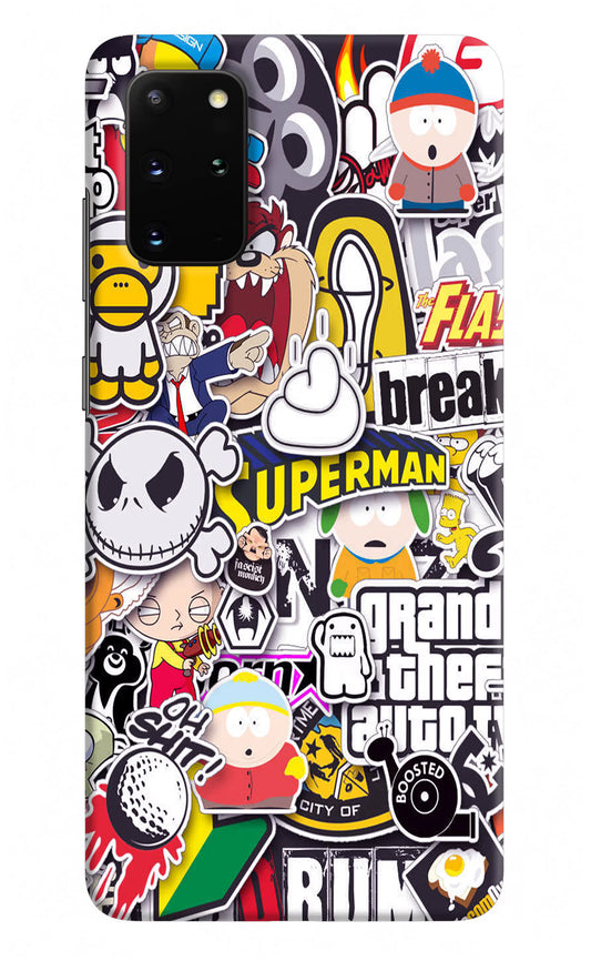 Sticker Bomb Samsung S20 Plus Hard Case Back Cover by Casekaro