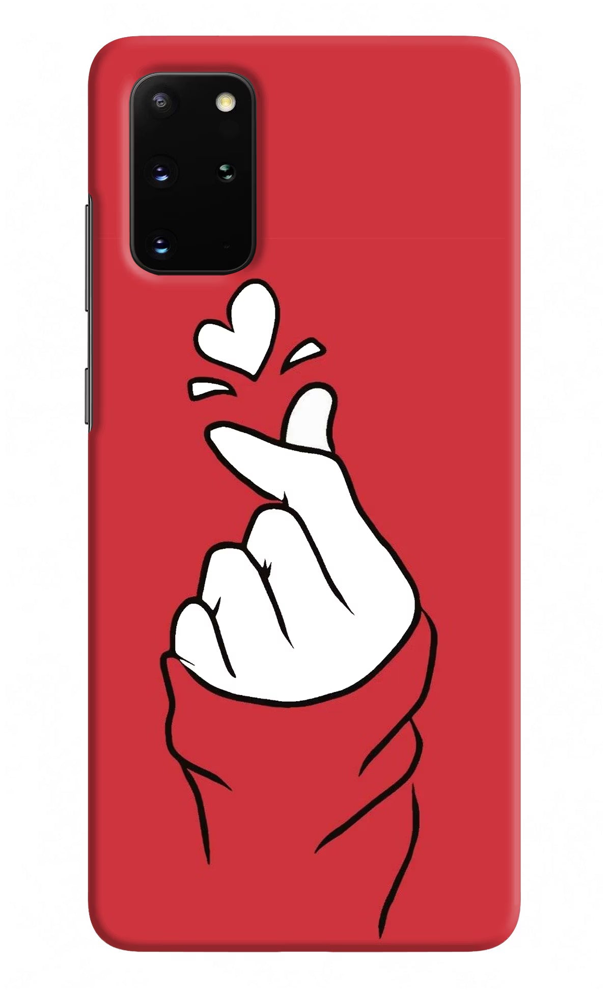 Korean Love Sign Samsung S20 Plus Hard Case Back Cover by Casekaro