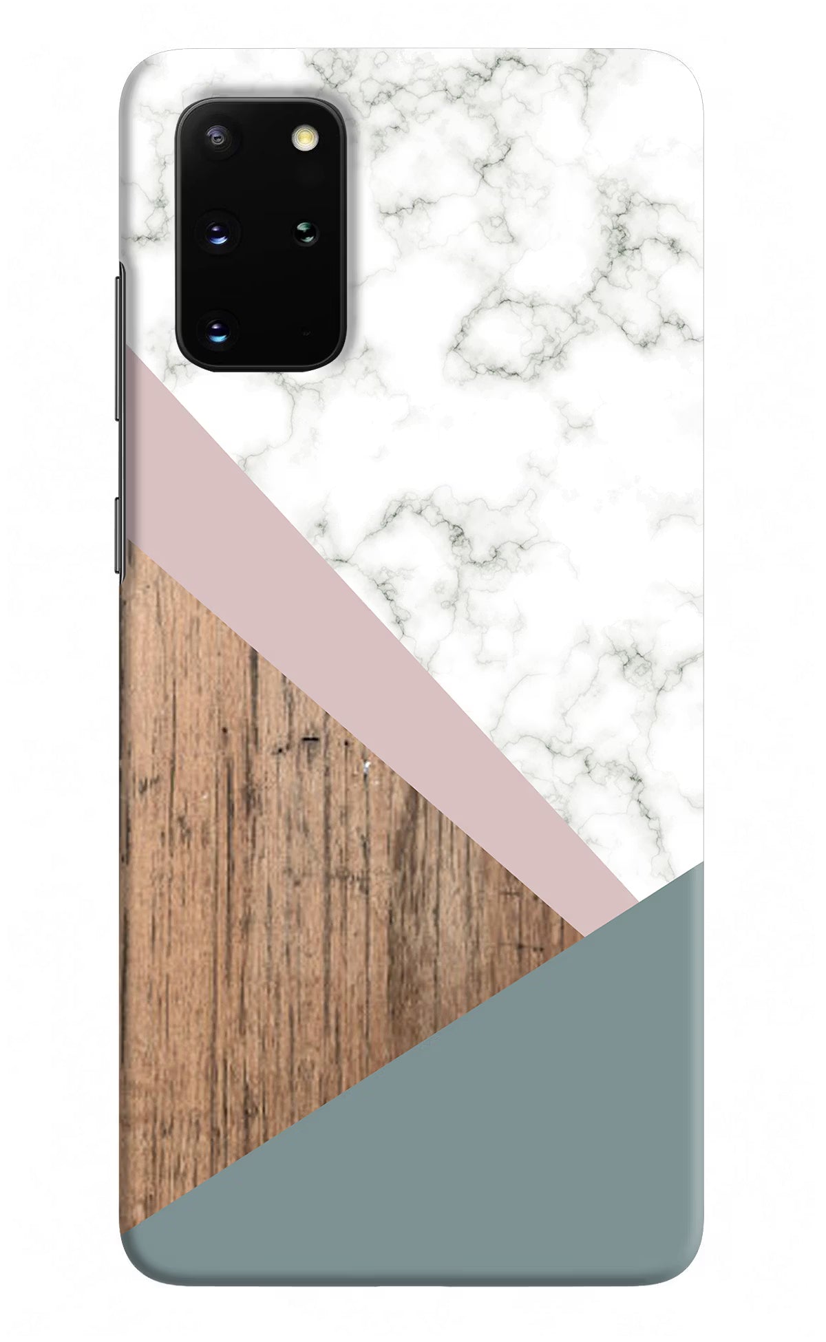 Marble wood Abstract Samsung S20 Plus Hard Case Back Cover by Casekaro