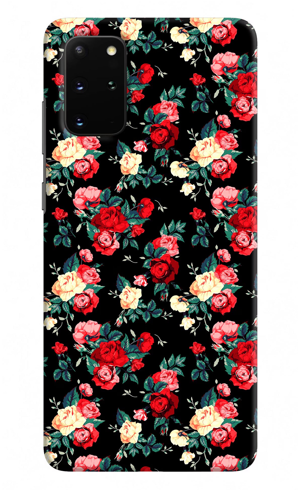 Rose Pattern Samsung S20 Plus Hard Case Back Cover by Casekaro