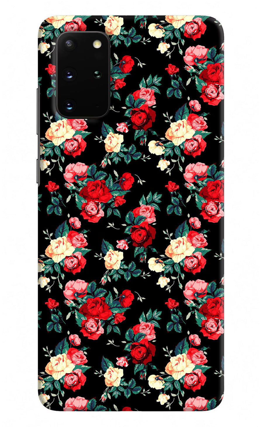 Rose Pattern Samsung S20 Plus Back Cover, Hard case