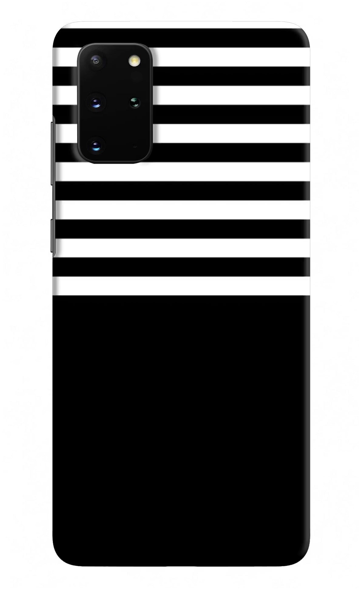 Black and White Print Samsung S20 Plus Hard Case Back Cover by Casekaro