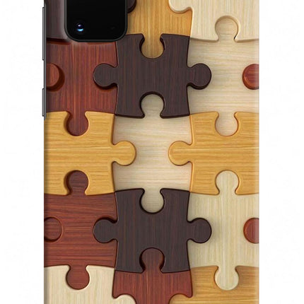 Wooden Puzzle Samsung S20 Plus Hard Case Back Cover by Casekaro