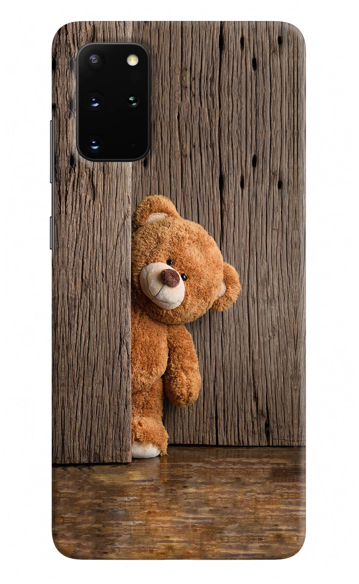 Teddy Wooden Samsung S20 Plus Hard Case Back Cover by Casekaro