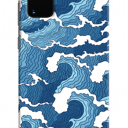 Blue Waves Samsung S20 Plus Hard Case Back Cover by Casekaro