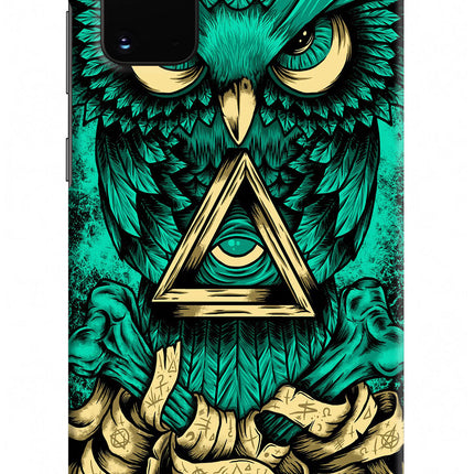 Green Owl Samsung S20 Plus Hard Case Back Cover by Casekaro