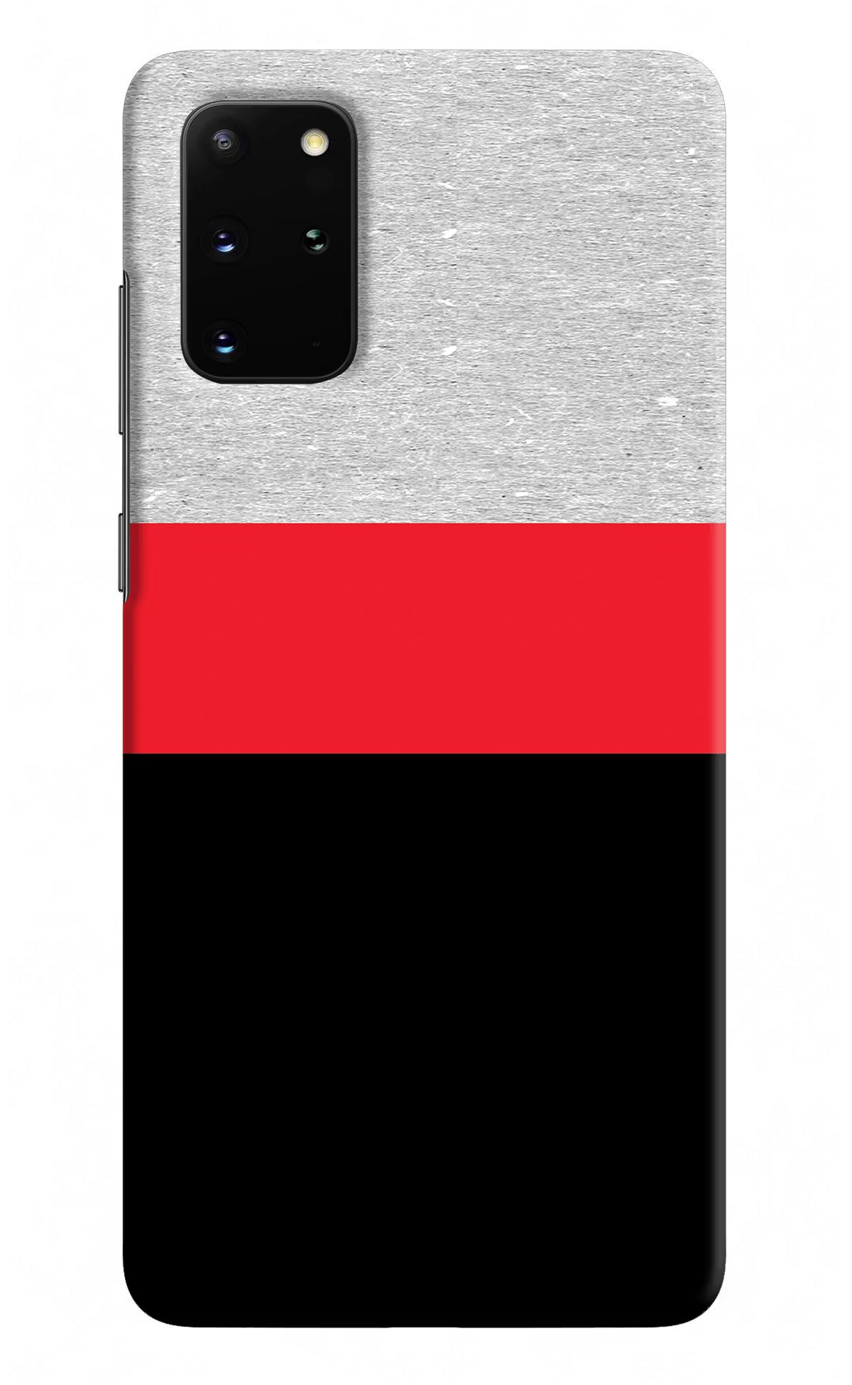 Tri Color Pattern Samsung S20 Plus Hard Case Back Cover by Casekaro